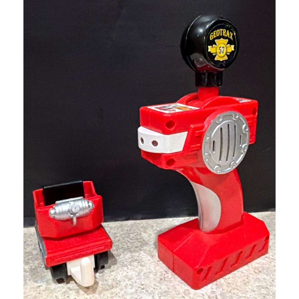 GEOTRAX Team Fire Truck Remote  Working and train car